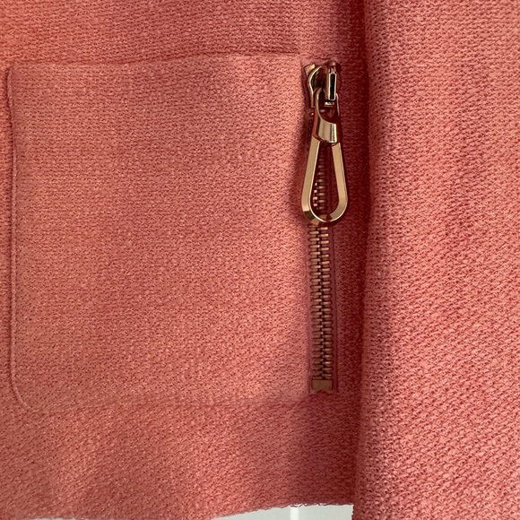 Sandro Coral Textured Zip-Up Jacket - Picture 3 of 10